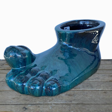 Big Toe Left Foot Ceramic Planter Pot