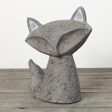 Stoner Gray Fox Sculptured Silhouette Garden Pet